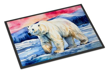 Polar Bear Doormat Front Door Mat Indoor Outdoor Rugs for Entryway, Non Slip Washable Low Pile, 24H X 36W